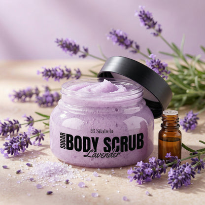 lavender plant foaming Lavender Foaming Sugar Scrub | Natural Body Scrub for Smooth Skin